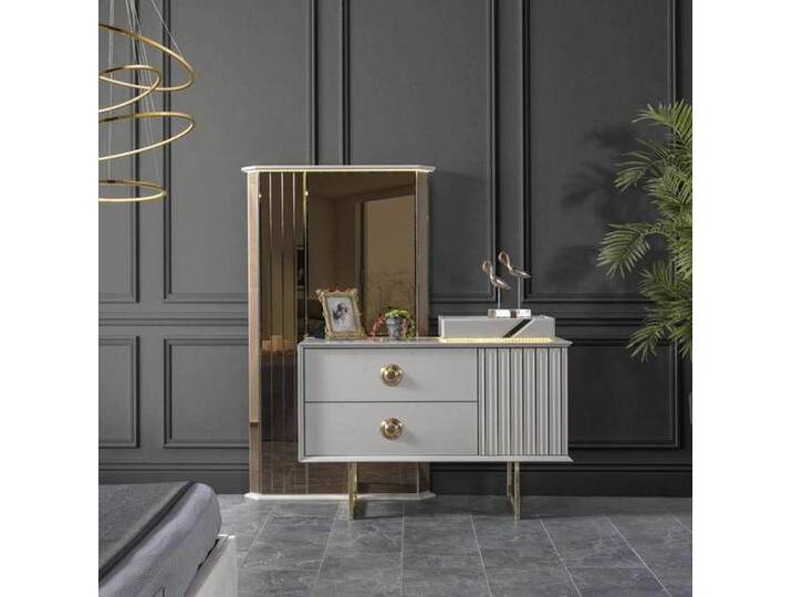 JVmoebel Kommode Modern Kommode mit Spiegel Luxus Moder design Schlafzimmer Holz Set (1 St., Kommode mit Spiegel), Made in Europa von Otto.de