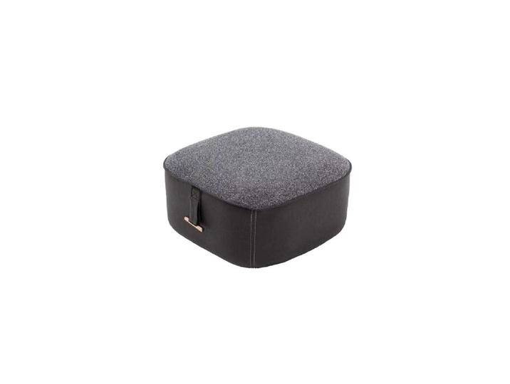 JVmoebel Polsterhocker Stilvoll Grau Soft Hocker Kunstleder Perfekte Möbel in Wohnzimmer (1 St., Hocker), Made in Europa von Otto.de