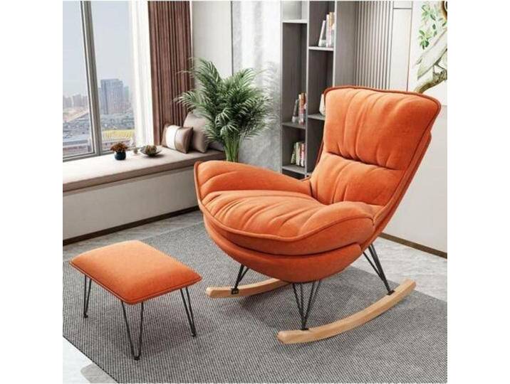 JVmoebel Schaukelsessel Designer Stuhl Polster Relax Textil Hocker Einsitzer Club Sofa, Made in Europa von Otto.de