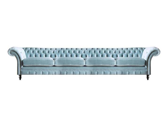 JVmoebel Sofa Hellblauer Chesterfield Viersitzer Designer Polster Couch Sitzmöbel, Made in Europa von Otto.de