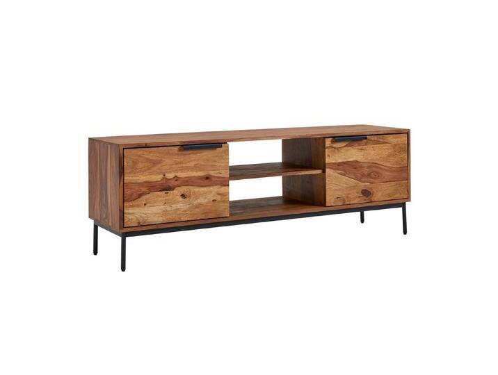 KADIMA DESIGN Lowboard Lowboard Massivholz 147x51x38 cm TV-Kommode zwei Türen Fernsehschrank (Fernsehkommode Wohnzimmer), Design TV-Schrank Hoch, Fernsehtisch Fernsehschrank Modern von Otto.de