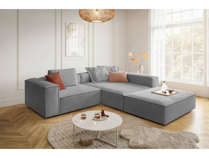 KAWOLA Ecksofa CARMO, L-Form rechts oder links mit Hocker Stoff verschiedene Farben KAWOLA Ecksofa CARMO, L-Form rechts oder links mit Hocker Stoff verschiedene Farben von Otto.de