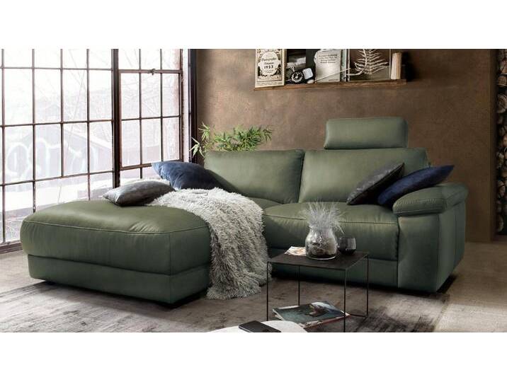 KAWOLA Ecksofa LOLA, Couch L-Form rechts oder links, Sitzvorzug motorisch, Stoff oder Leder von Otto.de