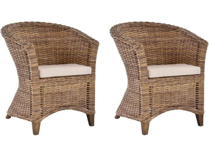 Krines Home Cocktailsessel 2er Set Rattan Sessel Ken Cocktailsessel Lounge Wohnzimmer Sessel (2-St), Clubsessel Rattansessel von Otto.de