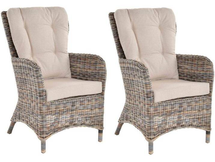 Krines Home Ohrensessel 2er Set Moderner Rattan Wintergartensessel mit hoher Rückenlehne (2er-Set, 2-St., 2er-Set), Ohrenbackensessel Sessel Esszimmer mit Armlehne von Otto.de