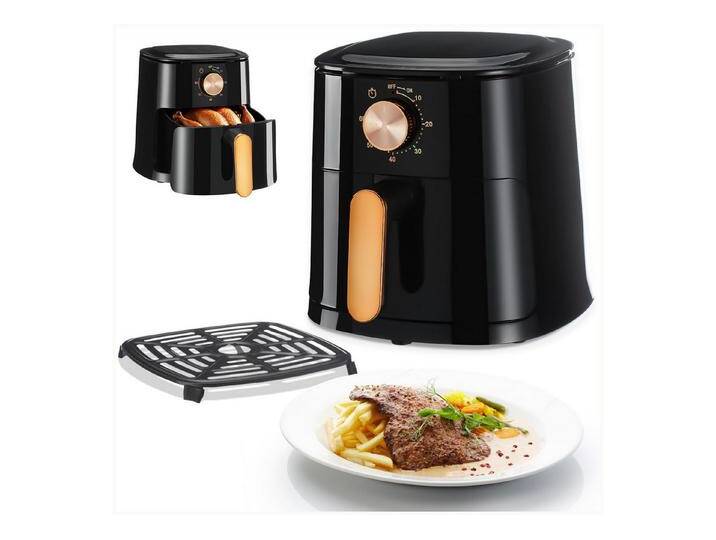 LOVONLIVE Heißluftfritteuse 4,5 Liter, stufenlose Fritteuse Fettfrei ohne Öl, 50°C - 200°C Power, 1800,00 W, Camping Retro Airfryer JD688 LOVONLIVE Heißluftfritteuse 4,5 Liter, stufenlose Fritteuse Fettfrei ohne Öl, 50°C - 200°C Power, 1800,00 W, Camping Retro Airfryer JD688 von Otto.de