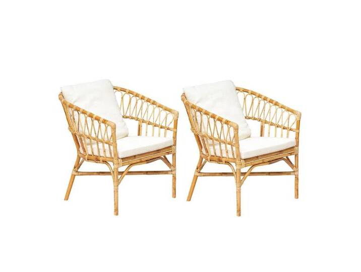 LebensWohnArt Sessel 2er Set Rattan Sessel CALIFORNIA Natural inkl. Kissen LebensWohnArt Sessel 2er Set Rattan Sessel CALIFORNIA Natural inkl. Kissen von Otto.de
