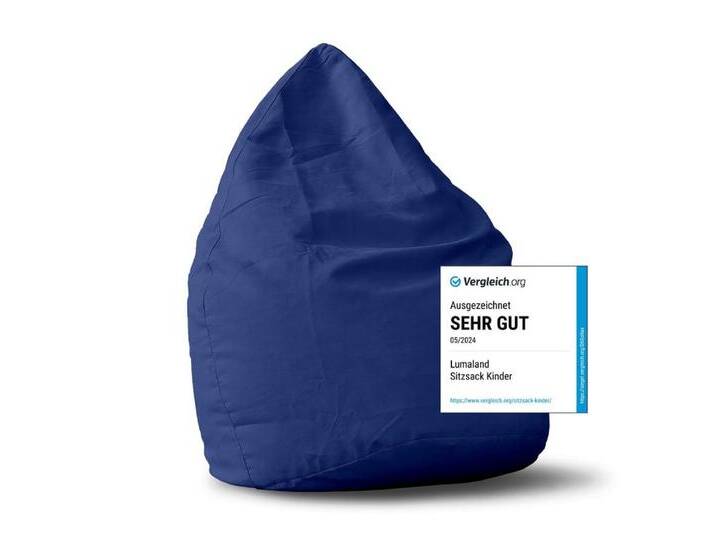 Lumaland Sitzsack Luxury XL PLUS Sitzsack (1 St), Microvelours Beanbag extra weich & robust Stuhl Sessel 85x65cm von Otto.de