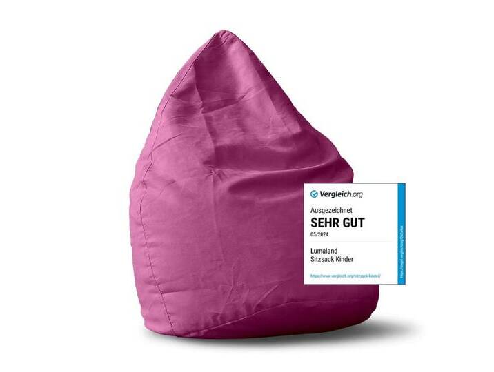Lumaland Sitzsack Luxury XL PLUS Sitzsack (1 St), Microvelours Beanbag extra weich & robust Stuhl Sessel 85x65cm von Otto.de