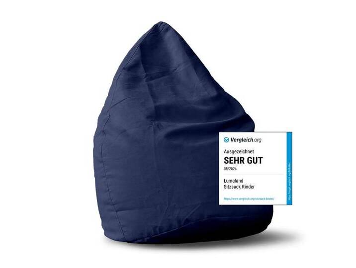 Lumaland Sitzsack Luxury XL PLUS Sitzsack (1 St), Microvelours Beanbag extra weich & robust Stuhl Sessel 85x65cm von Otto.de