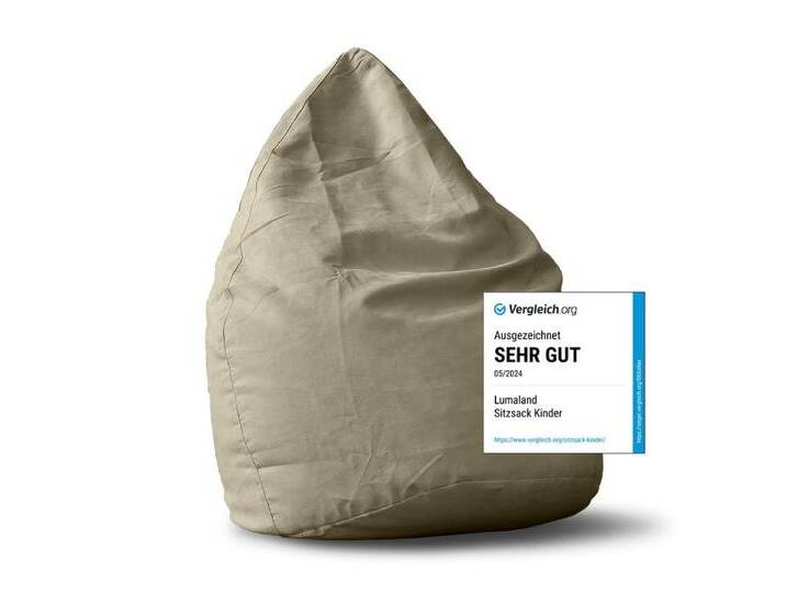 Lumaland Sitzsack Luxury XL Sitzsack (1 St), Microvelours Beanbag extra weich & robust Stuhl Sessel 60x45cm von Otto.de