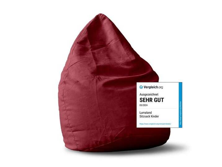 Lumaland Sitzsack Luxury XL Sitzsack (1 St), Microvelours Beanbag extra weich & robust Stuhl Sessel 60x45cm von Otto.de
