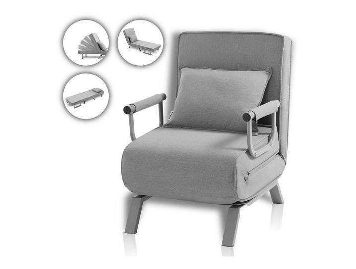Makika Relaxliege Schlafsessel Schlafsofa Ted klappbar in Grau von Otto.de