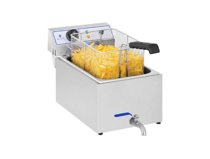 Royal Catering Fritteuse RCEF 15E, 3000 W, 17 L Edelstahl Ablasshahn Fritöse Profi von Otto.de