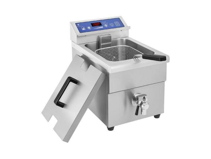 Royal Catering Fritteuse RCIF-10EB, 3500 W, 10 L Induktionsfritteuse mit Ablasshahn Timer LED Royal Catering Fritteuse RCIF-10EB, 3500 W, 10 L Induktionsfritteuse mit Ablasshahn Timer LED von Otto.de