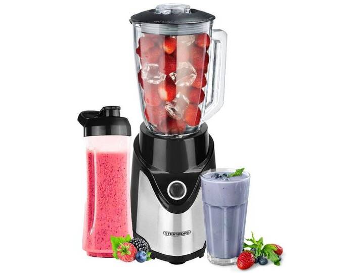 STEINBORG Standmixer SB-7030, 500 W, BPA-Frei,600ml Glaskrug + 570ml To-Go Becher,6-Fach Messer von Otto.de
