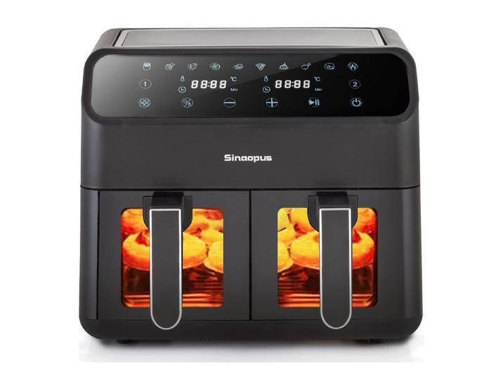 Sinaopus Heißluftfritteuse Heissluftfritteuse 10 Liter Dual Zonen, Doppel Kammer, Dual Basket, 2000 W, Luftfritteuse XXL mit Touchscreen, 10-in-1 Fritteuse für Familien Sinaopus Heißluftfritteuse Heissluftfritteuse 10 Liter Dual Zonen, Doppel Kammer, Dual Basket, 2000 W, Luftfritteuse XXL mit Touchscreen, 10-in-1 Fritteuse für Familien von Otto.de