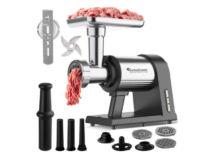 TurboTronic by Z-Line Fleischwolf 2600W mit Spritzgebäckvorsatz Metallgetriebe & Edelstahl Messer Meat, 2600 W, Grinder Mincer Wurstfüller Kebbeh Aufsatz Hackfleisch beste Maschine TurboTronic by Z-Line Fleischwolf 2600W mit Spritzgebäckvorsatz Metallgetriebe & Edelstahl Messer Meat, 2600 W, Grinder Mincer Wurstfüller Kebbeh Aufsatz Hackfleisch beste Maschine von Otto.de