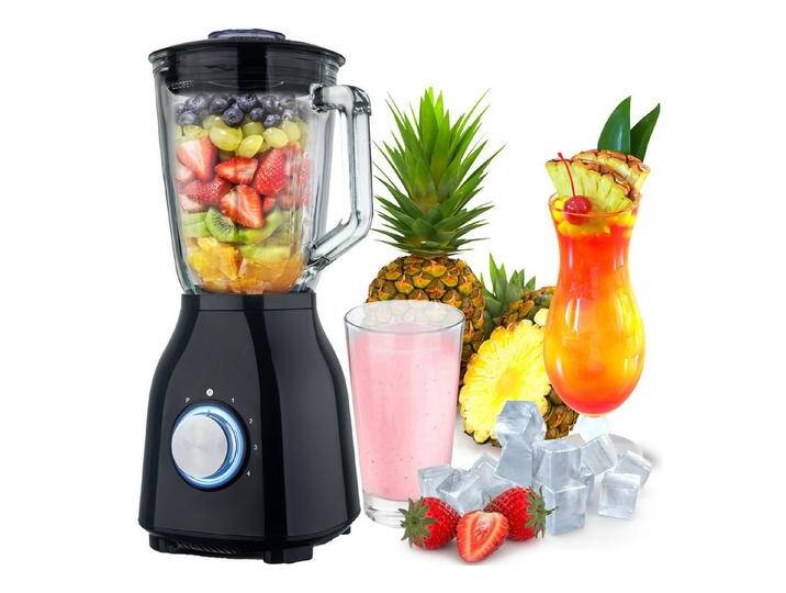 TurboTronic by Z-Line Standmixer 1,5 L Glasbehälter - Hochleistungsmixer Smoothie Maker Juice Blender, 1400 W, 4 Edelstahlklingen Milchshaker Sauce Eiscreme Pulsfunktion Ice Crusher von Otto.de