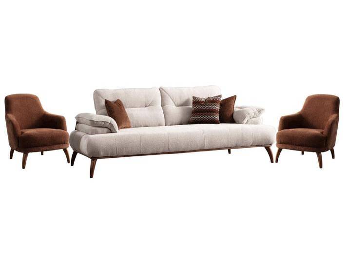 Villa Möbel Polstergarnitur Almond, (Set, 3-tlg), mit Relax-/Bettfunktion durch verstellbare Rückenlehne und Armlehne von Otto.de