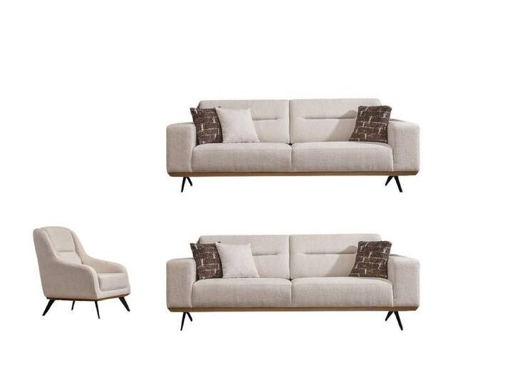 Villa Möbel Polstergarnitur Soprano, (Set, 3-tlg), mit Relax-/Bettfunktion durch verstellbare Rückenlehne von Otto.de