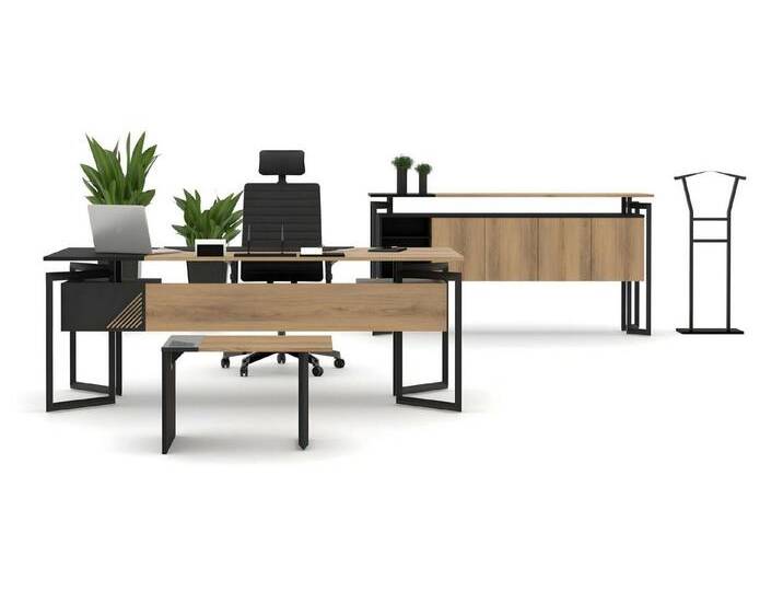 Xlmoebel Büromöbel-Set Arbeitszimmermöbel-Set mit Schreibtisch, Schrank, Kommode und, (4tlg. Büro Set (Schreibtisch + Büroschrank + Kommode + Couchtisch), Hergestellt in Europa von Otto.de