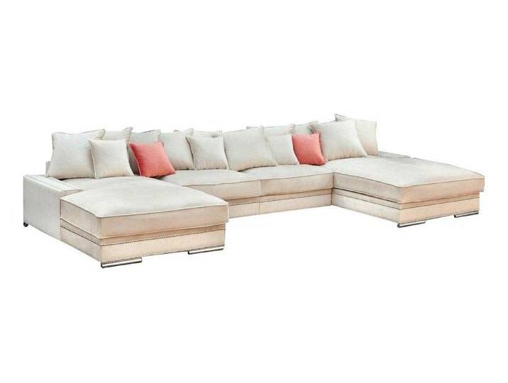 Xlmoebel Ecksofa Luxury Ecksofa U-Form Textil Modern Design Wohnlandschaft, Hergestellt in Europa von Otto.de