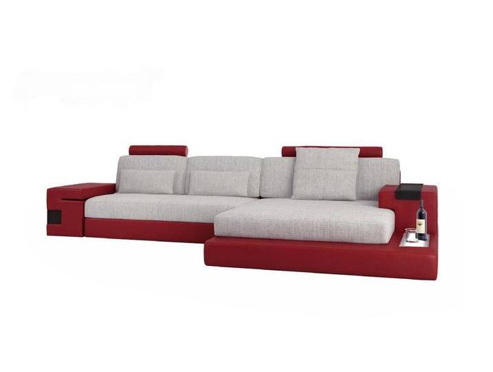 Xlmoebel Ecksofa Modernes graues Ledersofa in L-Form für das Wohnzimmer mit zeitgemäßem, Hergestellt in Europa von Otto.de