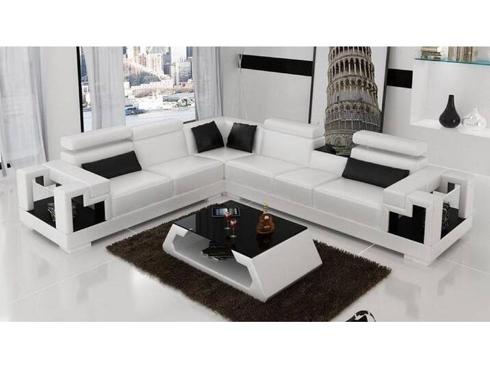Xlmoebel Ecksofa Neues Leder-Eckschlafsofa in L-Form mit Polsterung für das Wohnzimmer, Hergestellt in Europa von Otto.de