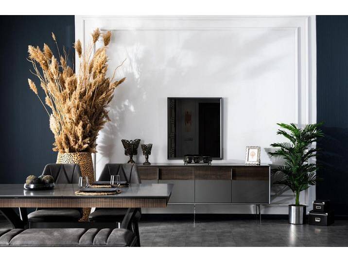 Xlmoebel Sideboard Komplettmöbel-Set mit Spiegel für das Wohnzimmer im modernen Design (2 St., Anrichte + Spiegel), Hergestellt in Europa von Otto.de