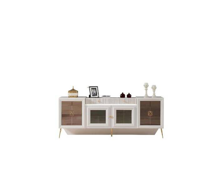Xlmoebel Sideboard Neues Wohnzimmer-Sideboard aus massivem Holz mit Spiegel (2 St., Sideboard + Spiegel), Hergestellt in Europa von Otto.de