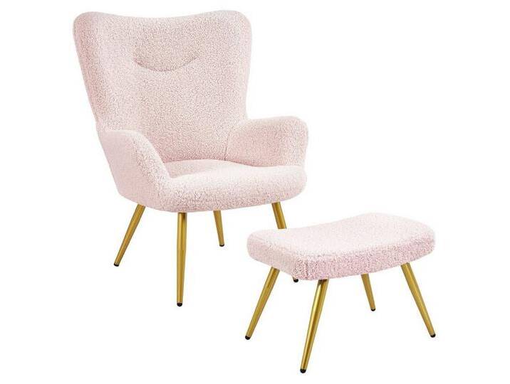 Yaheetech Relaxsessel Ohrensessel mit Hocker, Loungesessel mit Klappbarer Rückenlehne Polyester-Bezug von Otto.de
