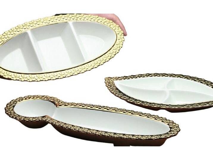 ZELLERFELD Frühstücks-Set 3-Teilig Frühstücksset Snackset Cerez Seti Servierschalen Porzellan (3-tlg) von Otto.de
