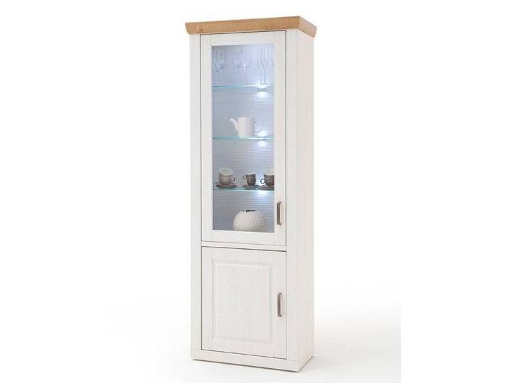 expendio Vitrine Bruneck 4 Pinie weiss 73x210x40 cm Landhausstil montiert von Otto.de