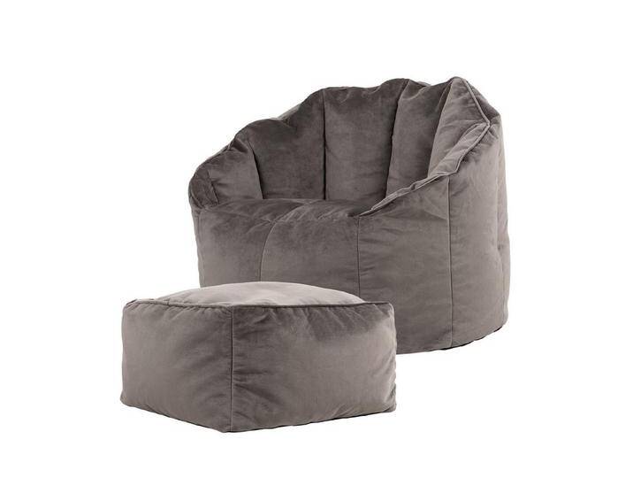 icon Sitzsack Sitzsack Sessel aus Samt „Sirena“ mit Hocker (Spar-Set, 1 x Sitzsack, 1 x Fußhocker), XXL, Made in Germany, für Erwachsene & Kinder von Otto.de