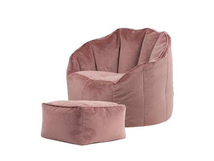 icon Sitzsack Sitzsack Sessel aus Samt „Sirena“ mit Hocker (Spar-Set, 1 x Sitzsack, 1 x Fußhocker), XXL, Made in Germany, für Erwachsene & Kinder von Otto.de