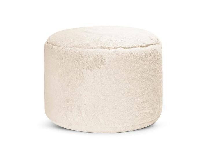 mokebo Pouf Der Flauschige (aus Kunstfell), kuscheliger Sitzhocker, Fußhocker oder Hocker in Felloptik in Beige von Otto.de