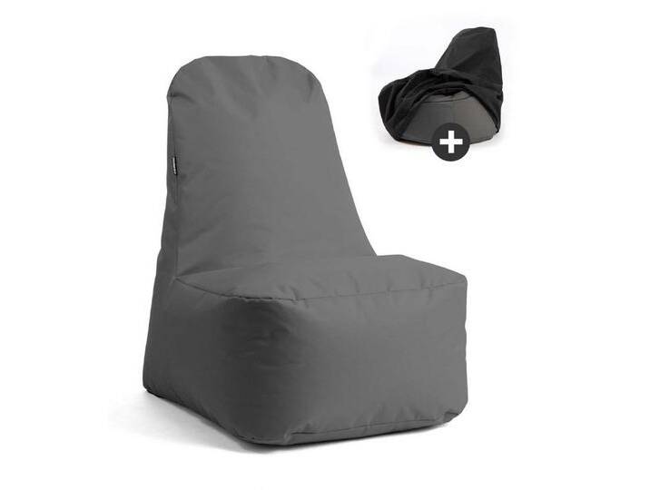 mokebo Sitzsack Der Däumchendreher (in Anthrazit), auch als Gaming Sitzsack oder Outdoor Bean Bag mit Schutzhülle von Otto.de