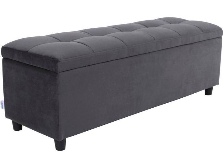 Home affaire Bettbank Abgesteppt, Mit Stauraum, auch als Garderobenbank geeignet, Polsterbank, grau, grau Home affaire Bettbank Abgesteppt, Mit Stauraum, auch als Garderobenbank geeignet, Polsterbank, grau, grau von Home-affaire