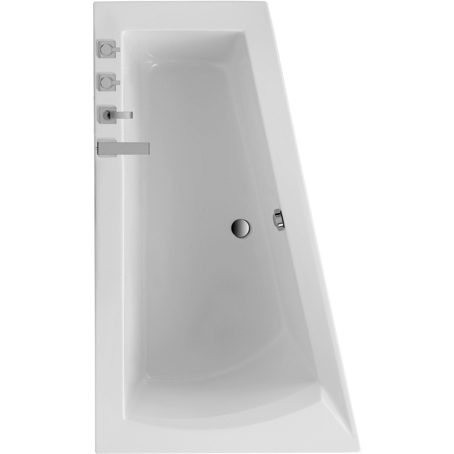 Badewanne Galia I 1600 mm x 1000 mm x 675 mm links von Ottofond