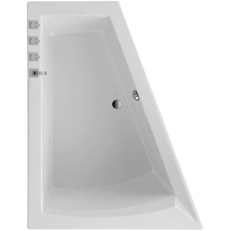 Badewanne Galia II 175 cm x 135 cm x 70 cm links von Ottofond