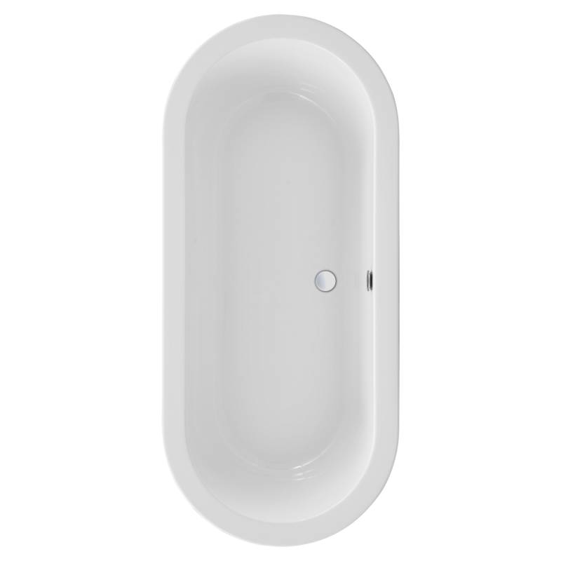 Ottofond Badewanne 'Flora' 180 x 80 cm weiß von Ottofond