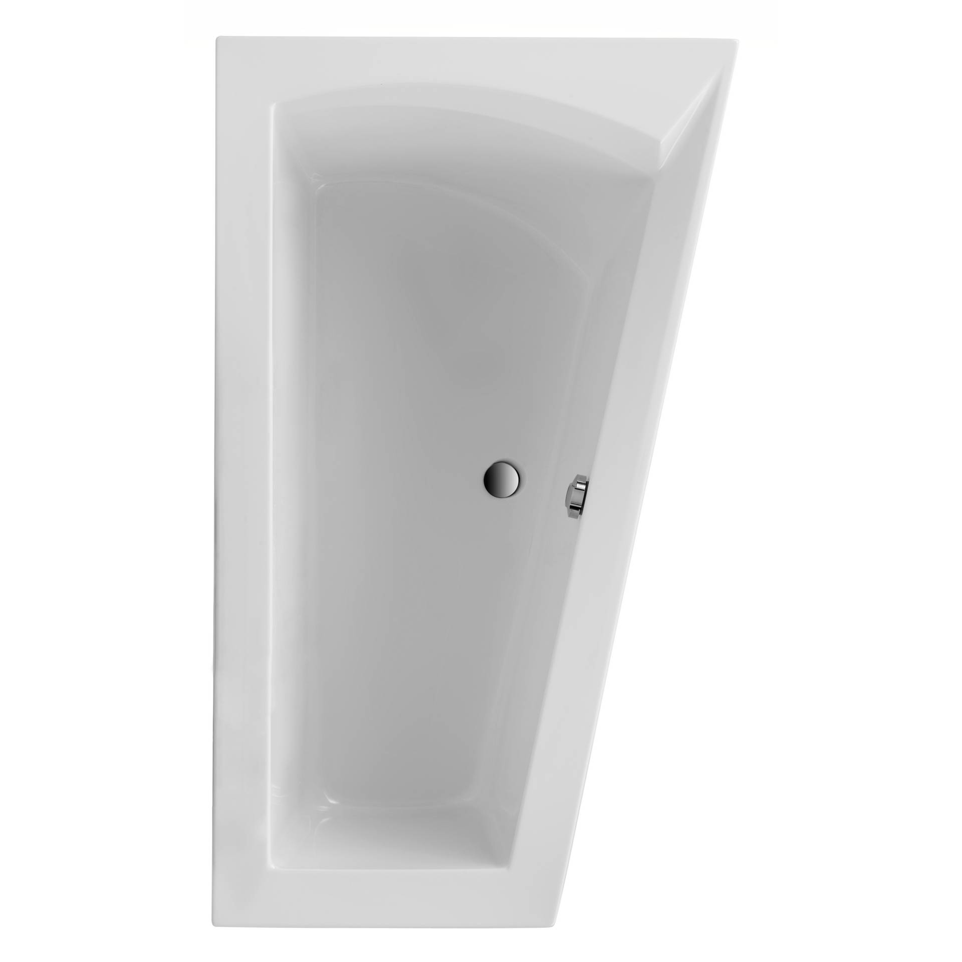 Ottofond Badewanne 'Galia II Modell A' Sanitäracryl weiß 1750 x 1350 x 700 mm von Ottofond