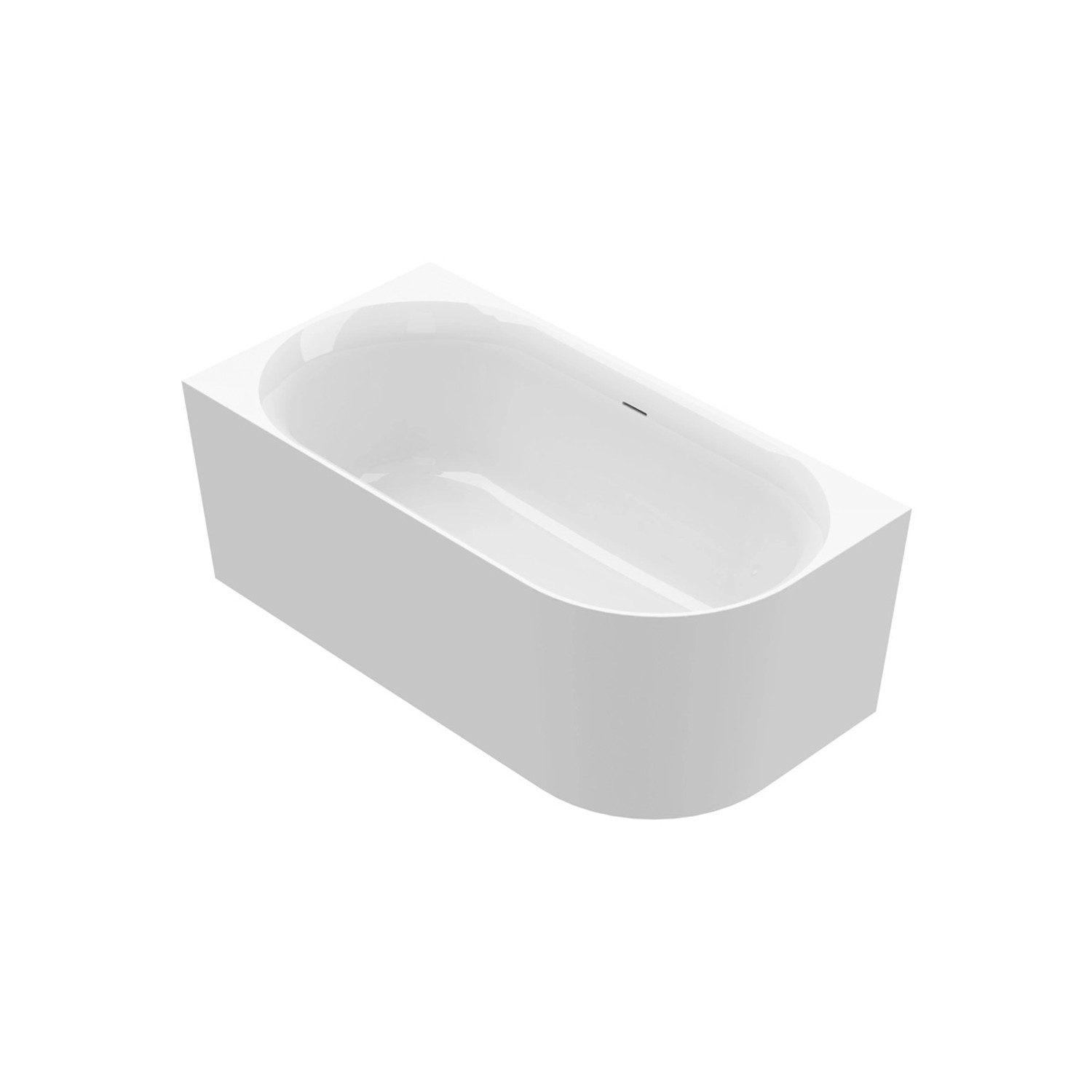 Ottofond Badewanne Mince Corner XS Rechts 155 cm x 80 cm Weiß von Ottofond