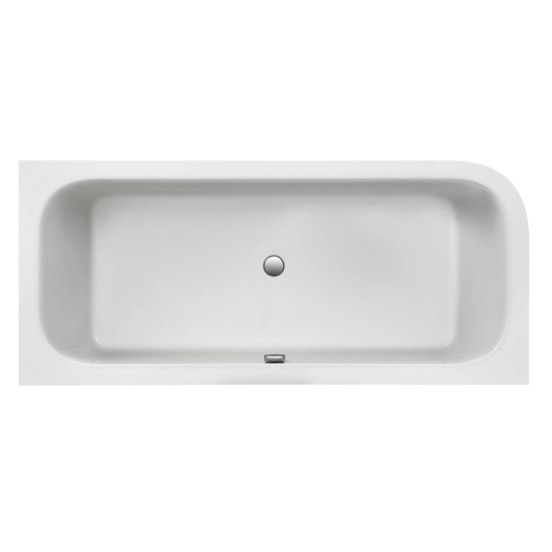 Ottofond Badewanne 'Spirit' links Sanitäracryl weiß 1800 x800 mm von Ottofond