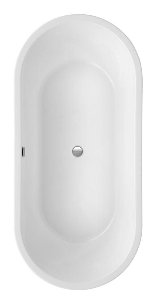 Ottofond Freistehende Badewanne Carney 190 x 89,5 x 45 cm, weiß von Ottofond