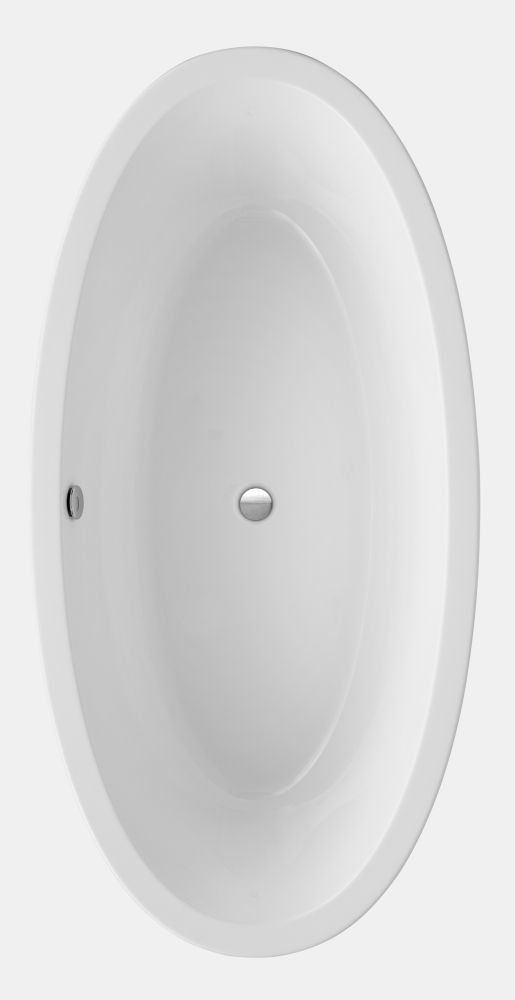 Ottofond Freistehende Badewanne Latina 190 x 94 x 45,5 cm, weiß von Ottofond