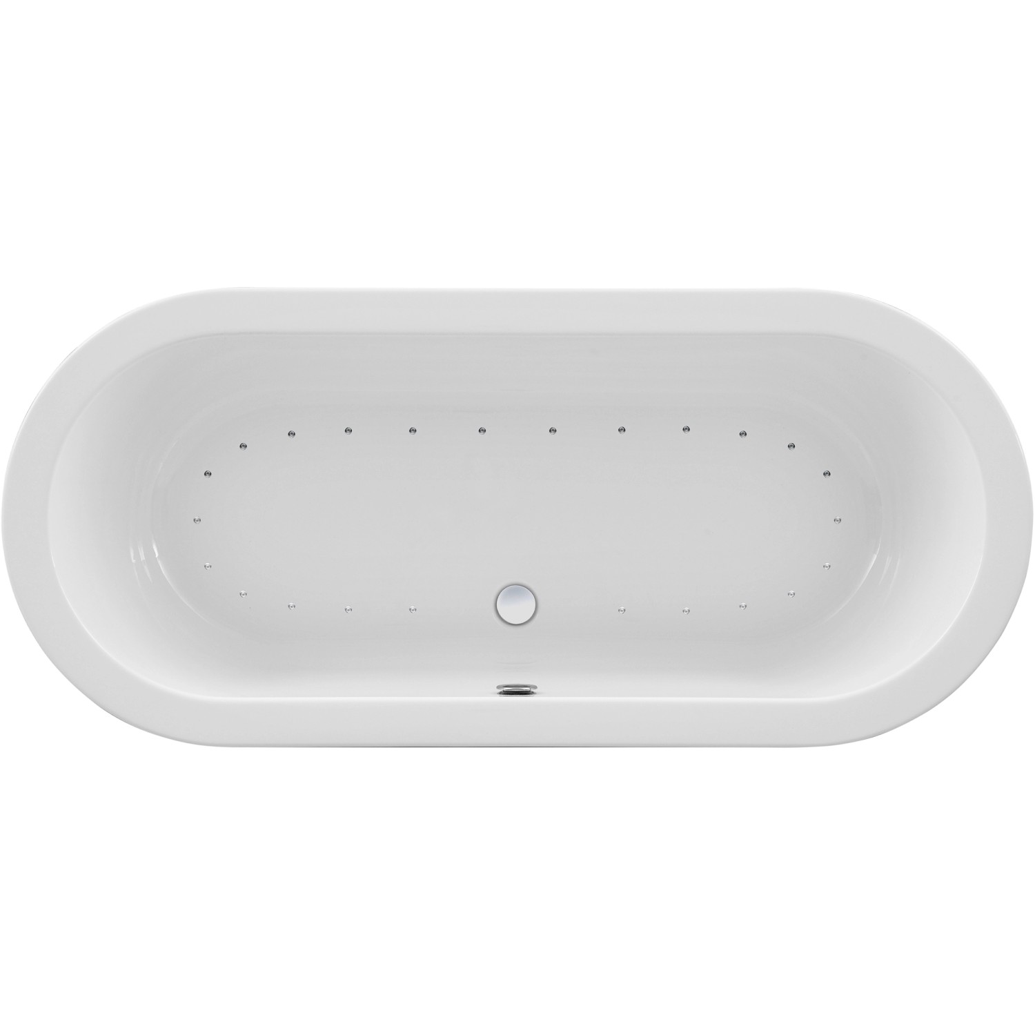 Ottofond Whirlpool Flora Komfort-Silentsystem 179,5 cm x 80 cm Weiß von Ottofond