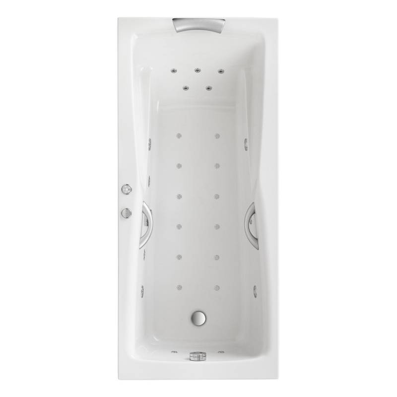 Ottofond Whirlpool-Komplett-Set 'Atlanta' weiß 180 x 80 cm von Ottofond