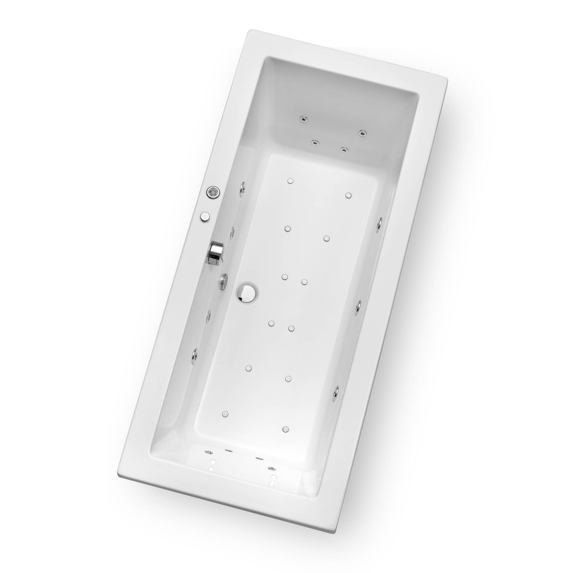 Ottofond Whirlpool-Komplettset 'Cubic' Sanitäracryl weiß 180 x 80 x 49,5 cm Ottofond Whirlpool-Komplettset 'Cubic' Sanitäracryl weiß 180 x 80 x 49,5 cm von Ottofond